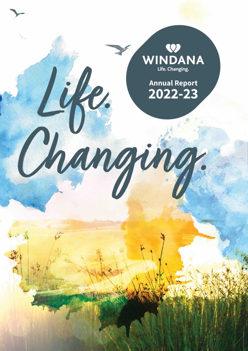 Cover of the Annual Report. Text reads: 
